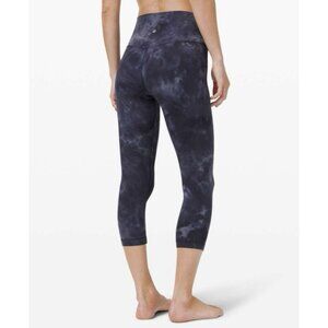 Lululemon Align Crop 21" *Diamond Dye Diamond Dye Asphalt Size 6 EUC